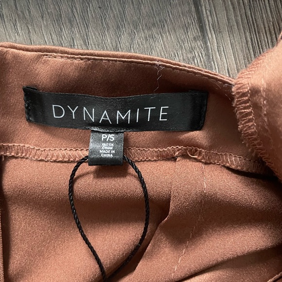 Mini gold satin dress from Dynamite - Picture 3 of 3